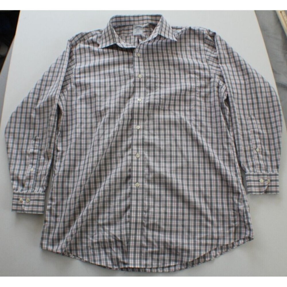 Brooks Brothers 346 Slim Fit Men's Button Up Shirt‎ Size 16.5 - 2/3